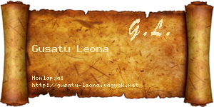 Gusatu Leona névjegykártya